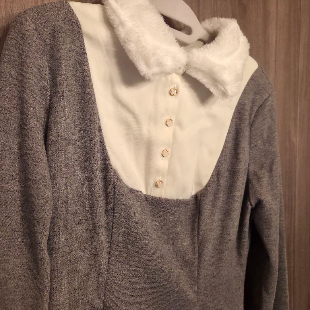 Knit sew pleated op S
