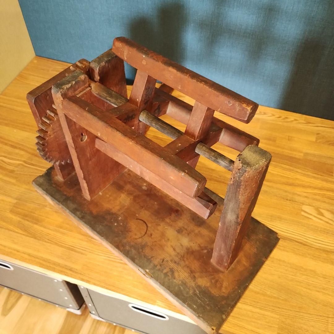 骨董 古民具 江戸〜大正 座繰り機 糸巻き機 古道具 時代道具