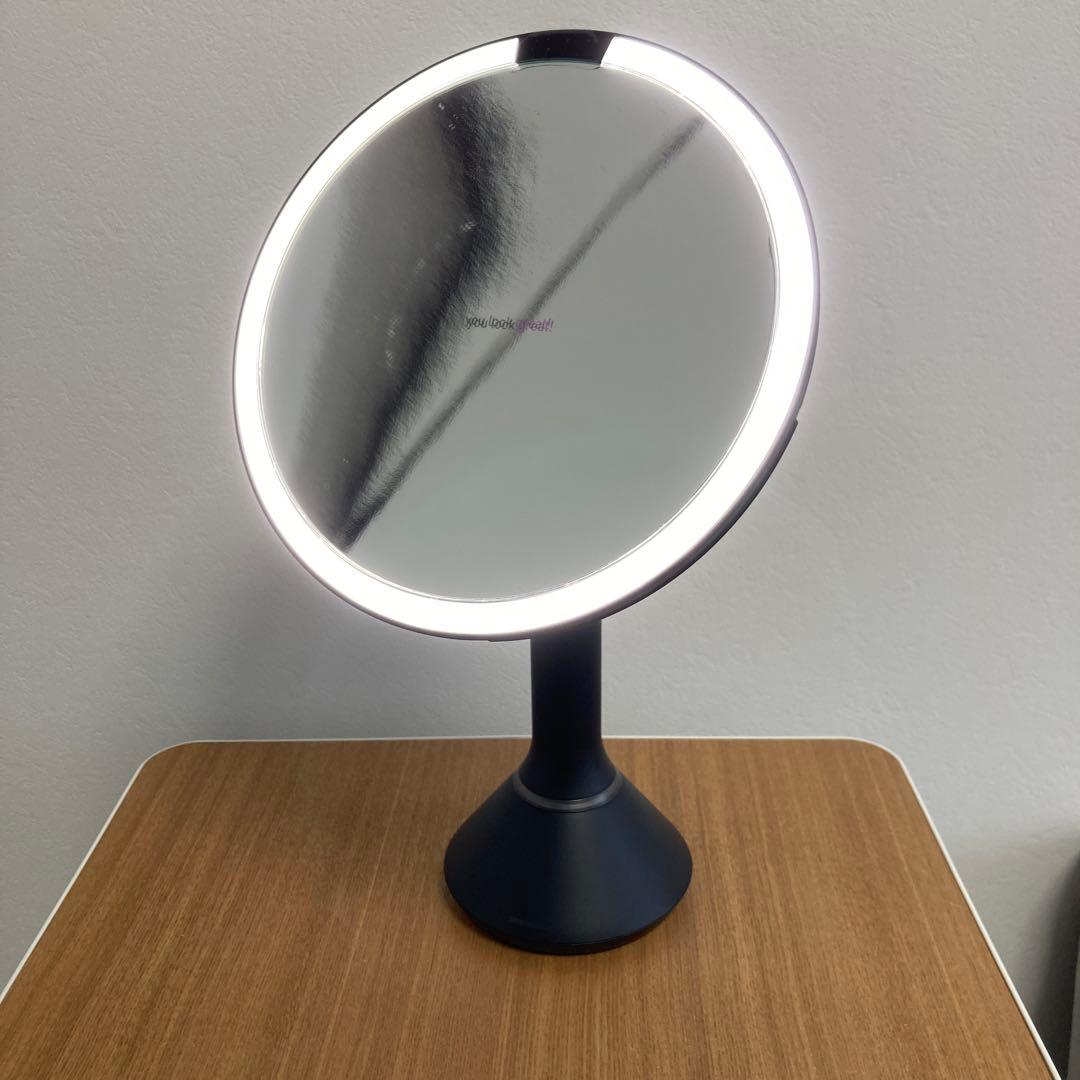 simplehuman センサー ミラー 5倍拡大　ミラーフチ部分に黒い線有り simplehuman / センサーミラー ブライトネスタッチコントロール（拡大