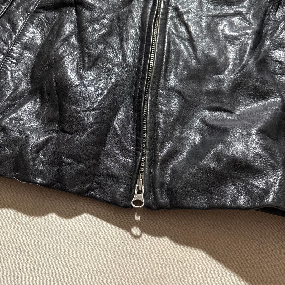 00s バナナリパブリック カウ レザー 牛革 本革 スウィングトップ L