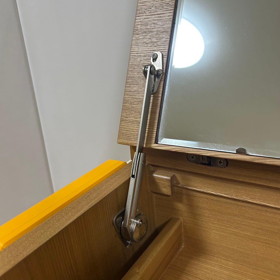 天然木 アルダー デスクドレッサー 2wayドレッサー 化粧台 家具の大丸