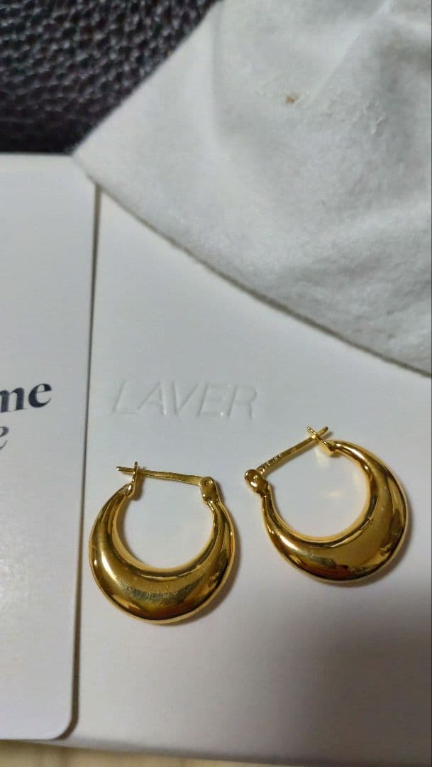新品ドゥーズィエムクラスで購入，【LAVER/ラバー】MOON ピアス ゴールド LAVER（ラバー）の「【LAVER/ラバー】MOON ピアス ゴールド（ピアス