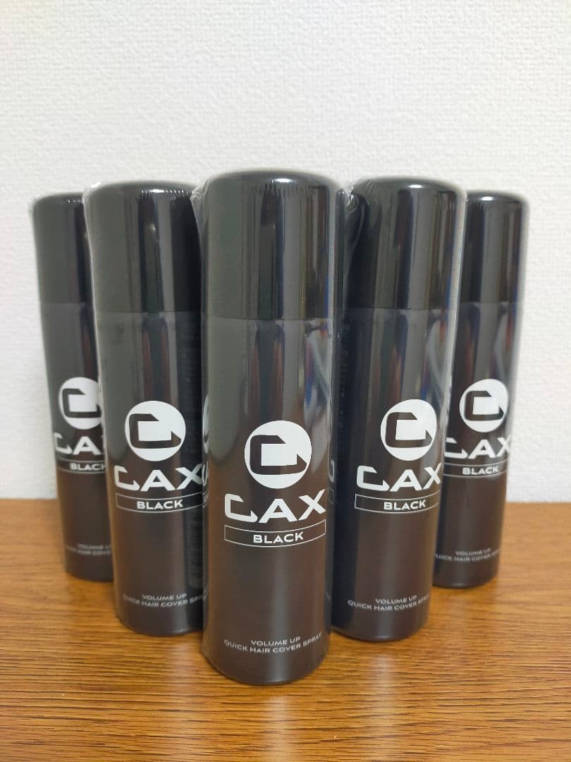 CAX カックス ヘアボリュームアップ スプレー 100g ブラック 5本