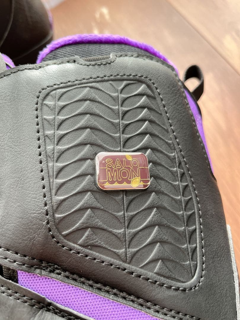 サロモン SALOMON スノーボードブーツ ブラック/パープル バッグ付き