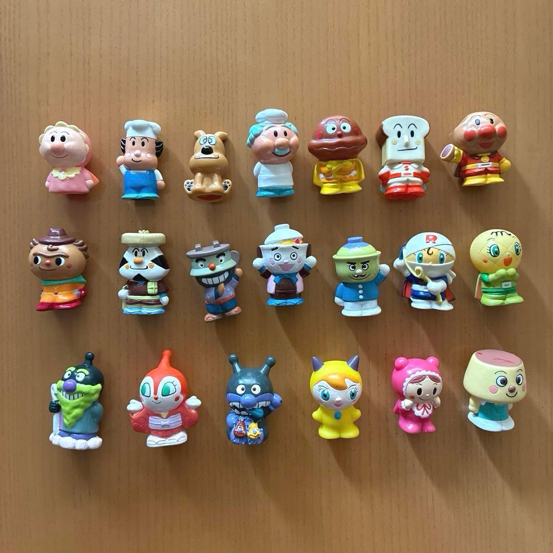 アンパンマン 指人形 フィギュア ソフビ レトロ レア セット - メルカリ