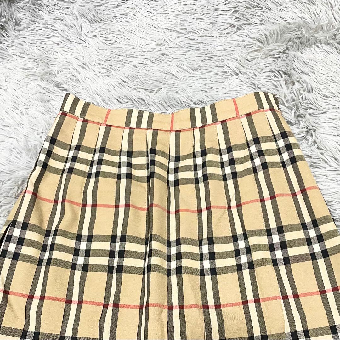 バーバリー プリーツスカート ノバチェック M - メルカリ