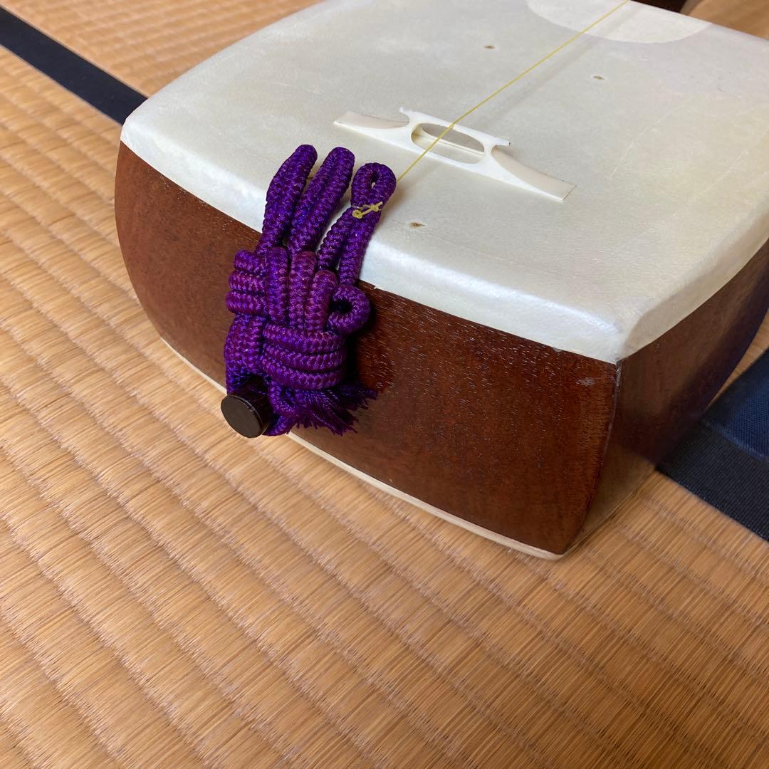 三味線1棹と収納用長袋、三味線の￼ソフトケース及び三味線2