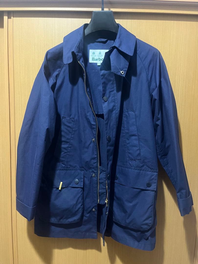 Barbour ミドル丈コート ネイビー 40 Barbour（バブアー） ステンカラーコート コート 「EXMOOR