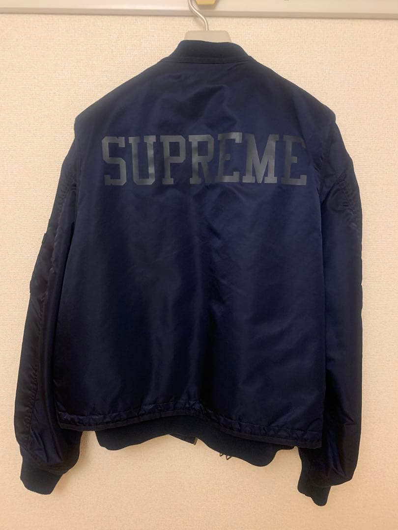 希少Supreme2-in-1 MA-1 + Vest \"Navy\"size S