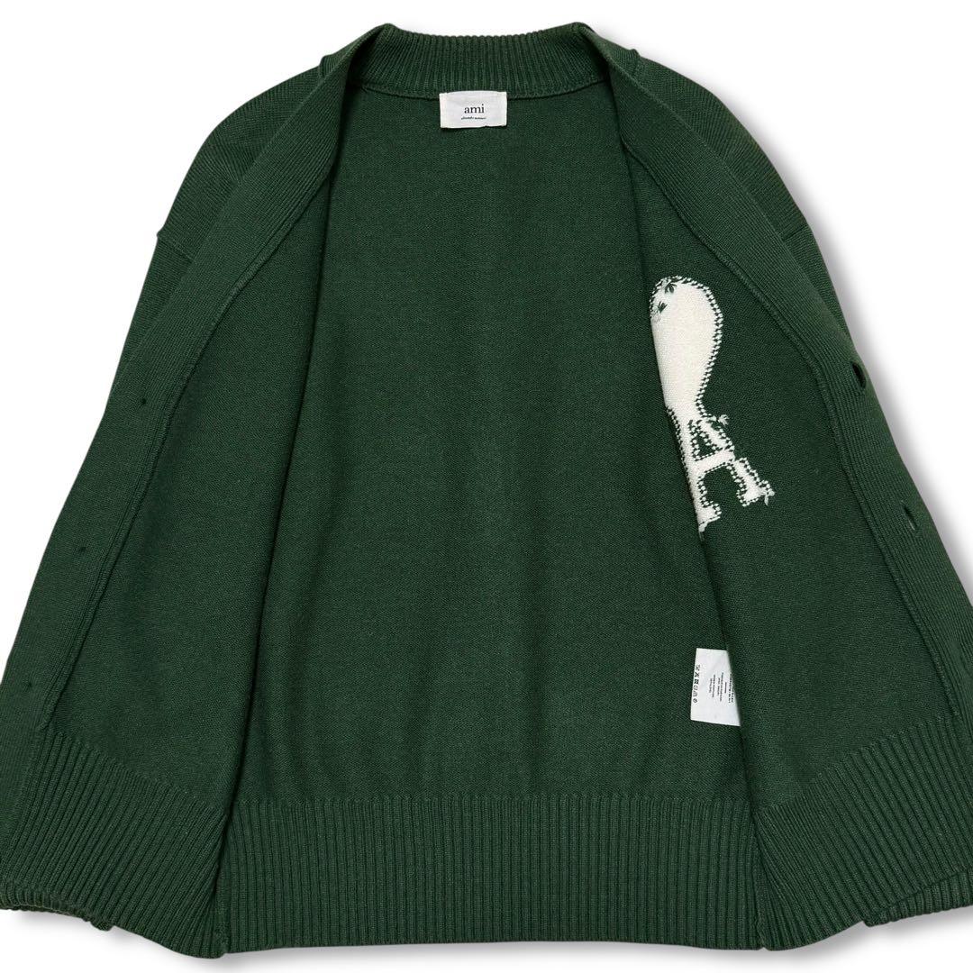 ゆた様専用 Ami Paris ニット カーディガン ビッグハートロゴ ウール