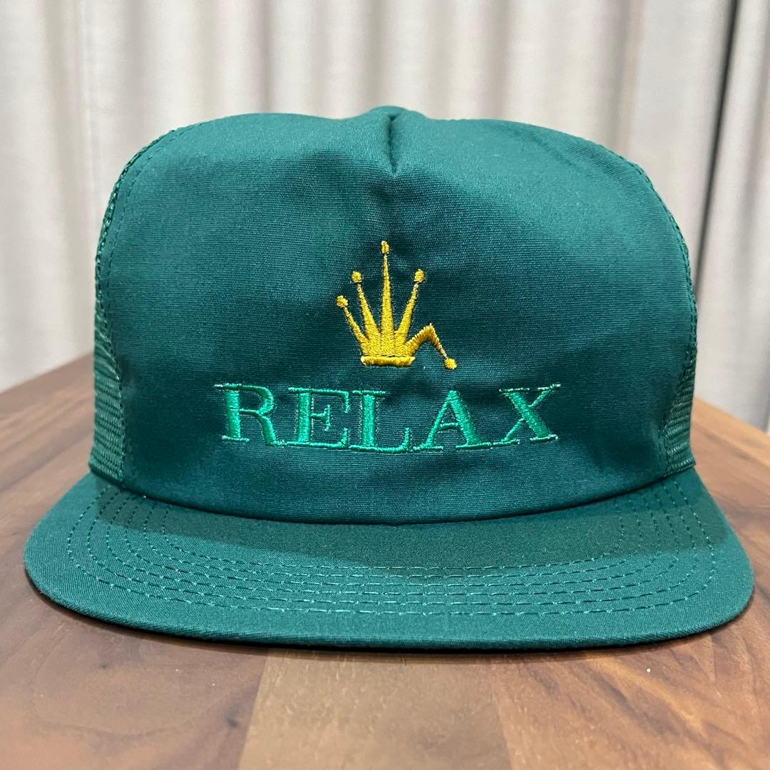 RELAX ロレックスパロディ トラッカーキャップ メッシュ 6パネル USA製
