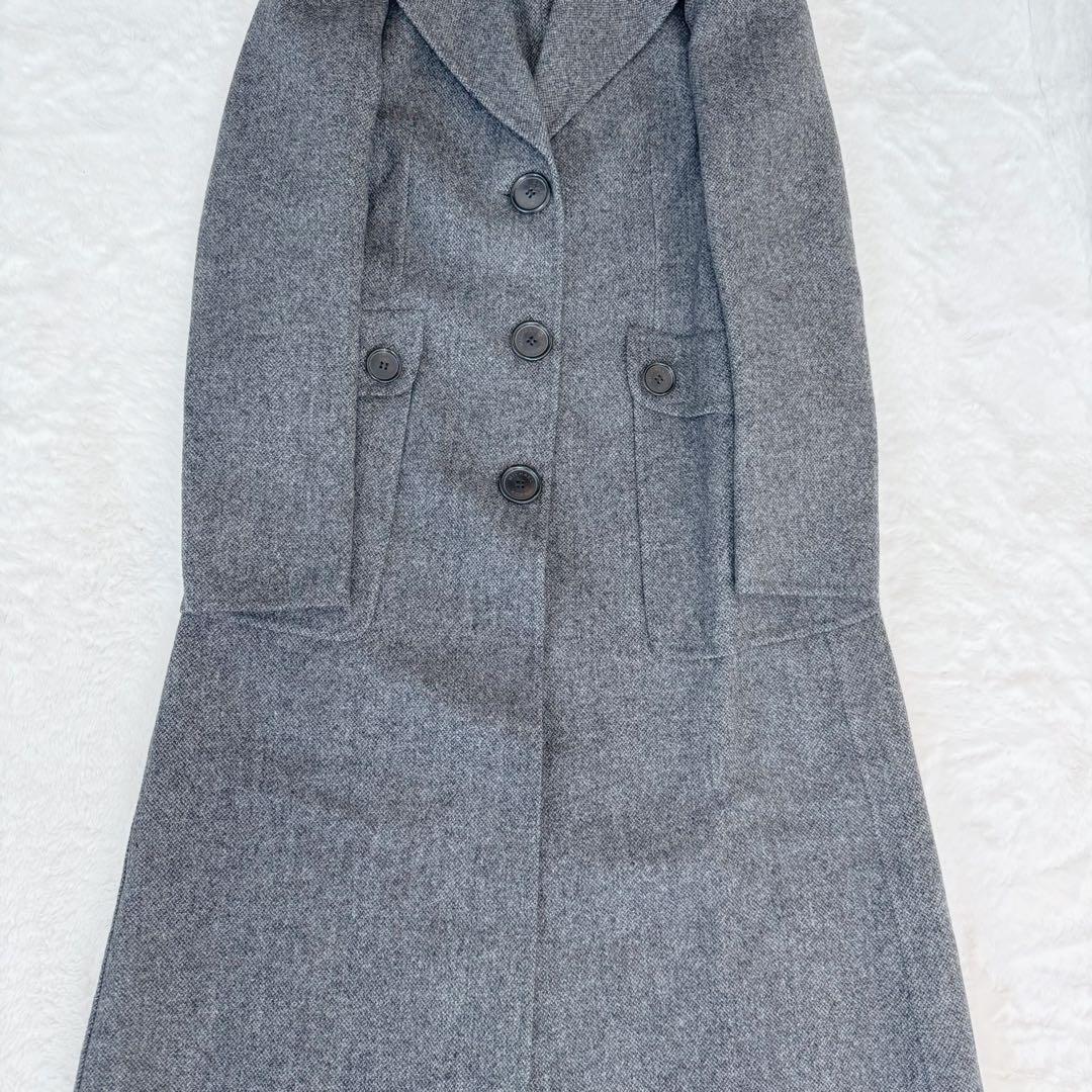 極美品】マイケルコース ロングコート カシミヤ フォックスファー