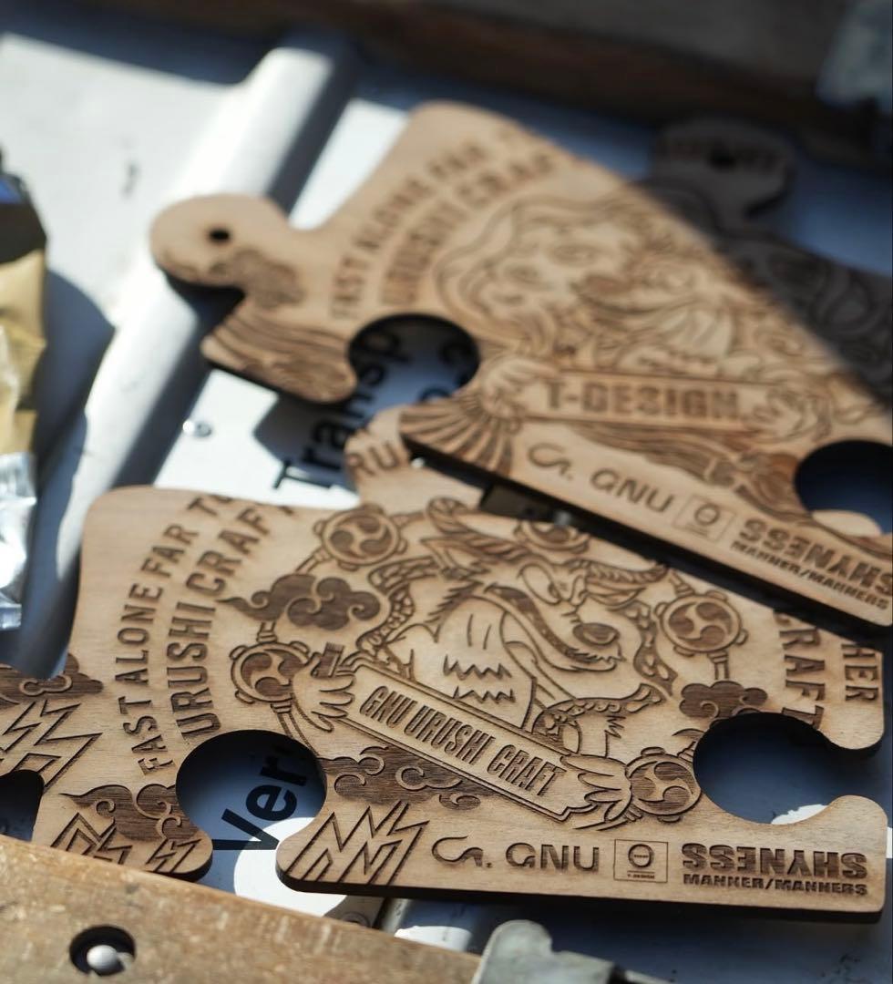 GNU URUSHI CRAFT × T-DESIGN MAB 雷神 アウトドア