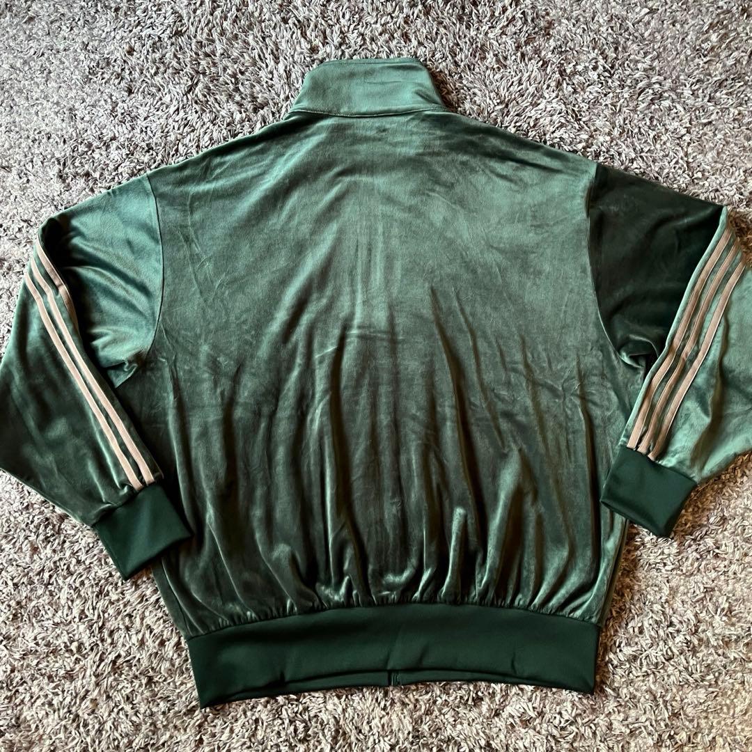 極美品✨】adidas アディダス ファイヤーバード ベロア グリーン 2XL
