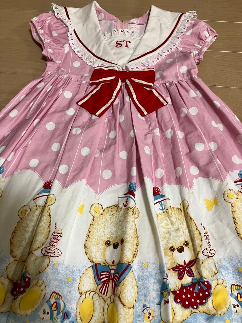 シャーリーテンプル　マリンくま120㎝　ピンク ♡New Arrival News♡マリンしろくまプリントシリーズ発売のお知らせ