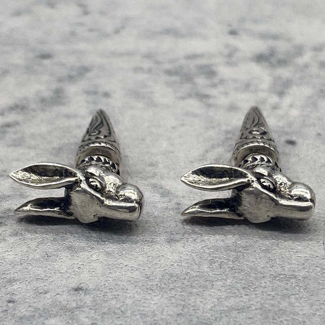 希少】 GUCCI グッチ ピアス アンガーフォレスト ラビット シルバー