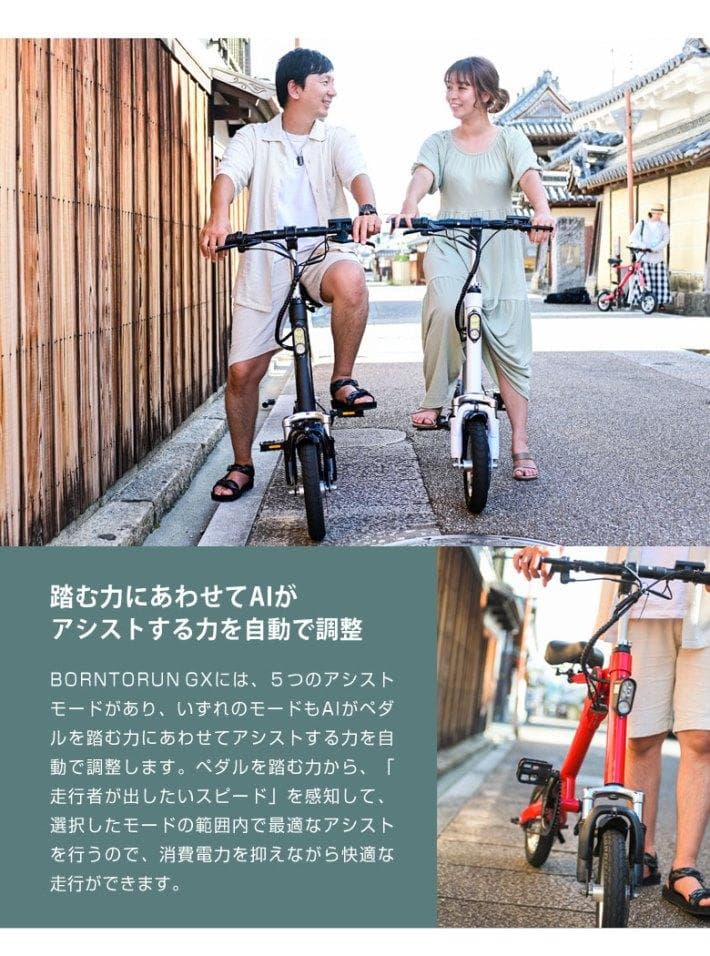 i*9様 ジャンク品 折りたたみ電動アシスト自転車 BORNTORUN GX 折