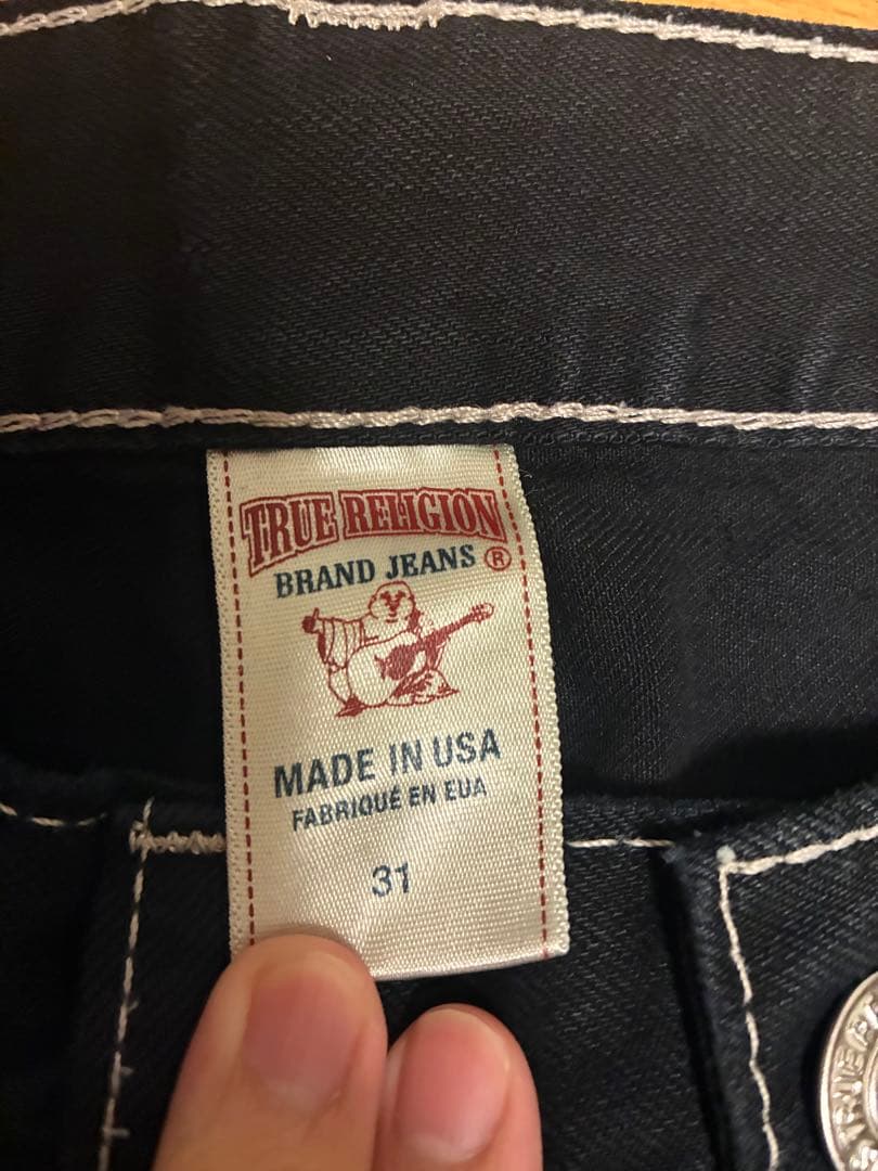 TRUE RELIGION ブラック W31 Made in USA