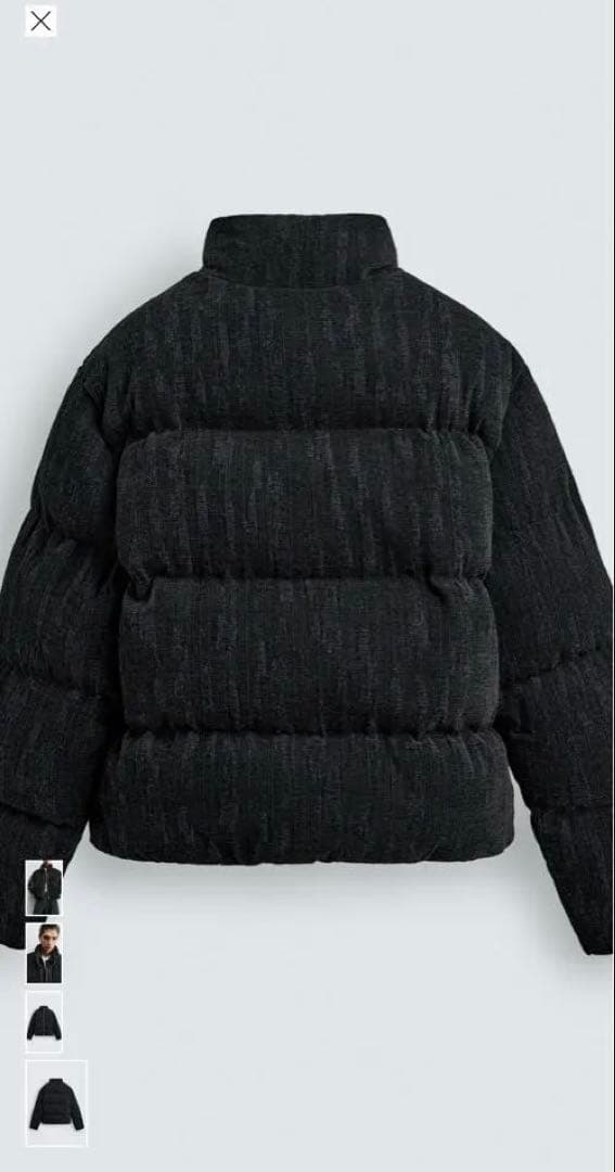 ZARA ザラ クロップドフィットパフジャケット XL ZARA ザラ クロップド