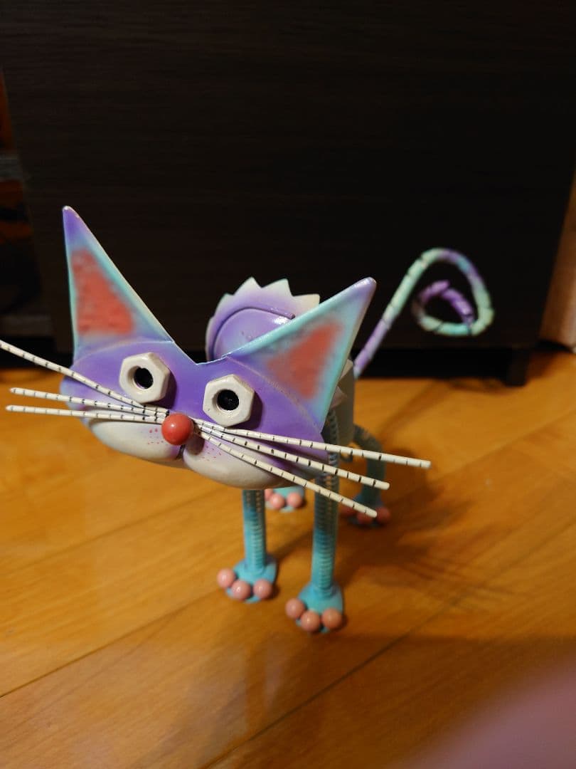 ブリキ猫の置物 ブリキ小物入れ クロネコ インテリア雑貨カードホルダー 猫雑貨 可愛い