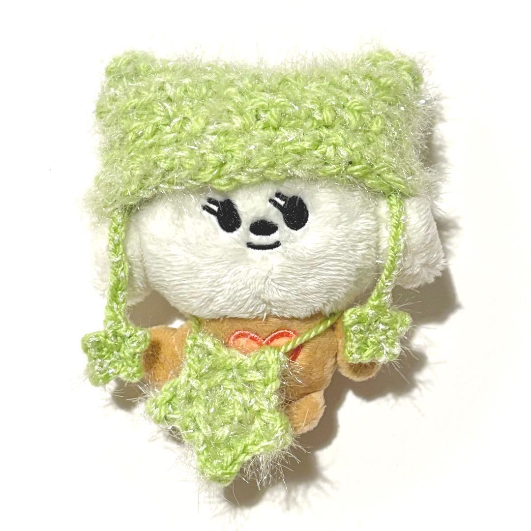 プルバトゥ バムグッ キーリング用 ぬい服☆猫耳帽 星ポシェット