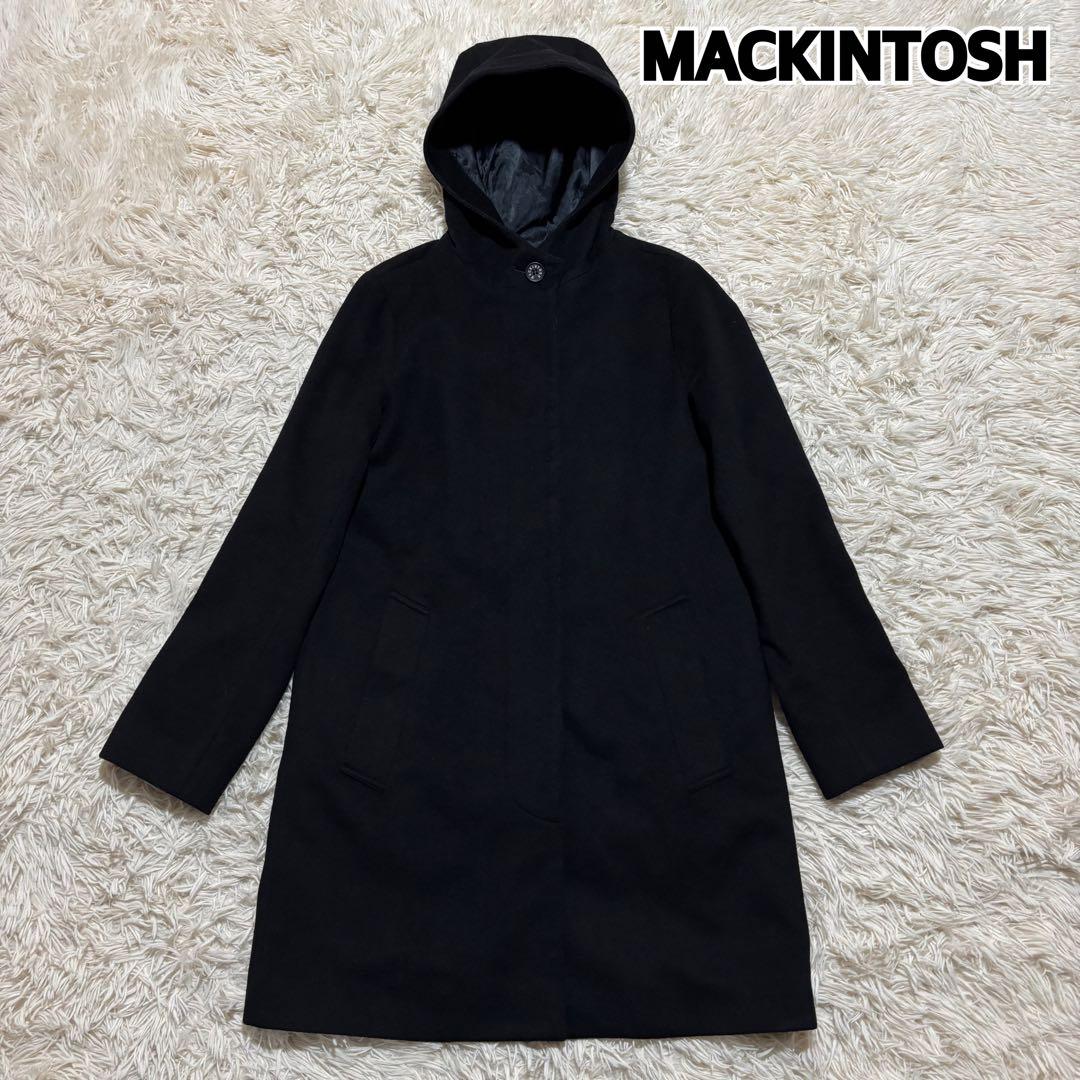 マッキントッシュ フーデッドウールモッサコート Aラインロング丈 柔らかい生地感 セール】 【WEB・一部店舗限定】ソフトウールモッサフーデットコート