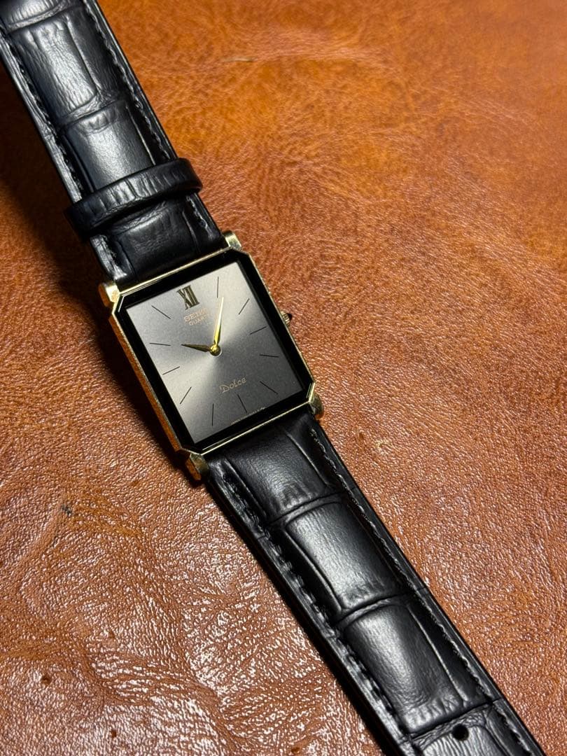 A134 希少 稼動品 SEIKO DOLCE レクタンギュラー80年代 - メルカリ
