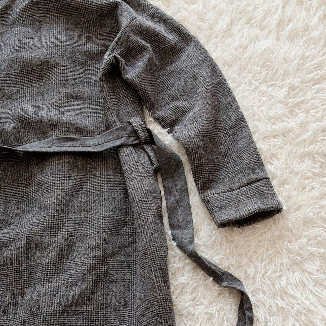 ATON メルトンフーディ ロープコート フーデット ガウン コート 山羊革