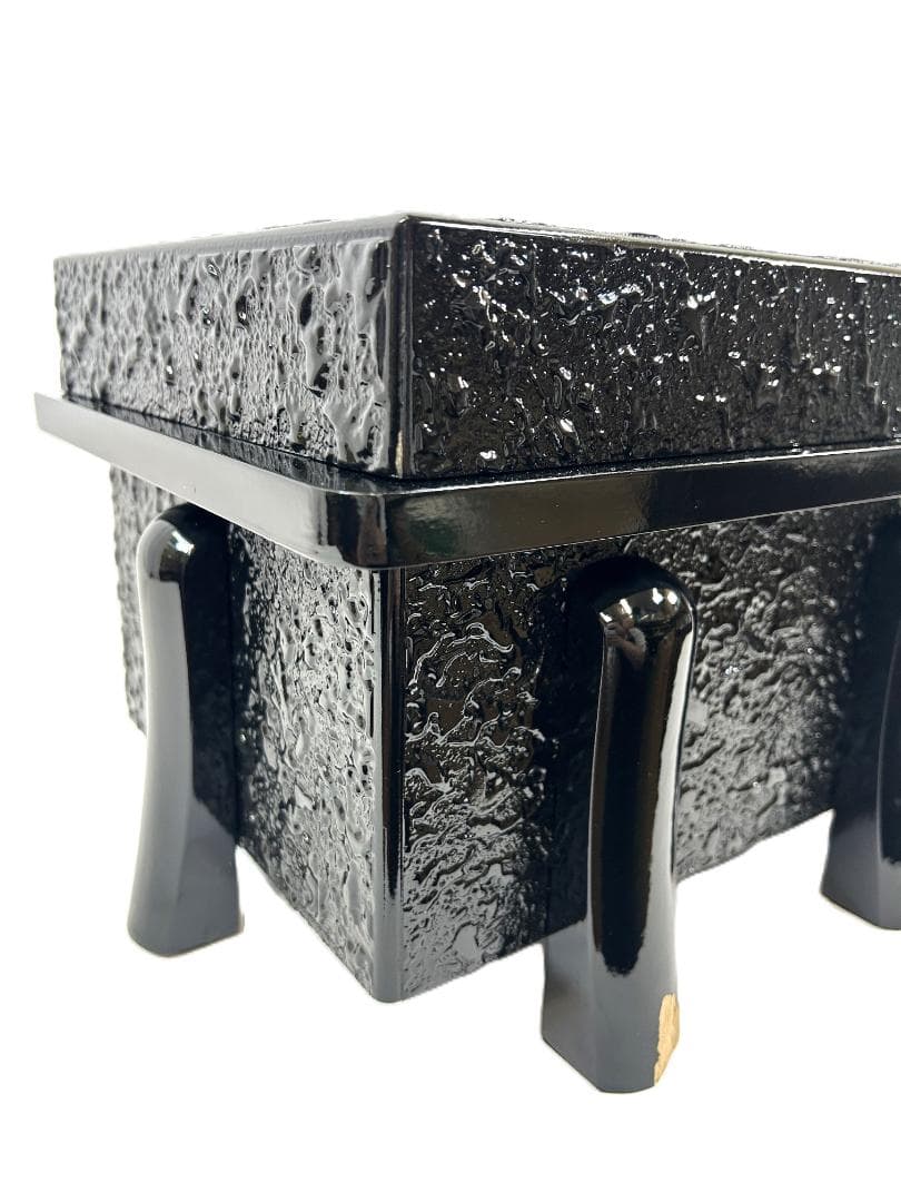 0918-B 武州塗 お櫃 櫃のみ 五月人形 入れ物 兜 インテリア 海外土産