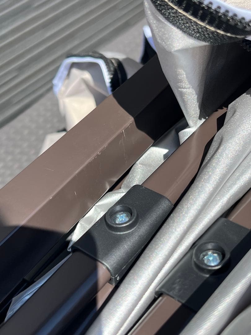 FIELDOOR ワンタッチタープテント 2.5m×2.5m サイドシート1枚付