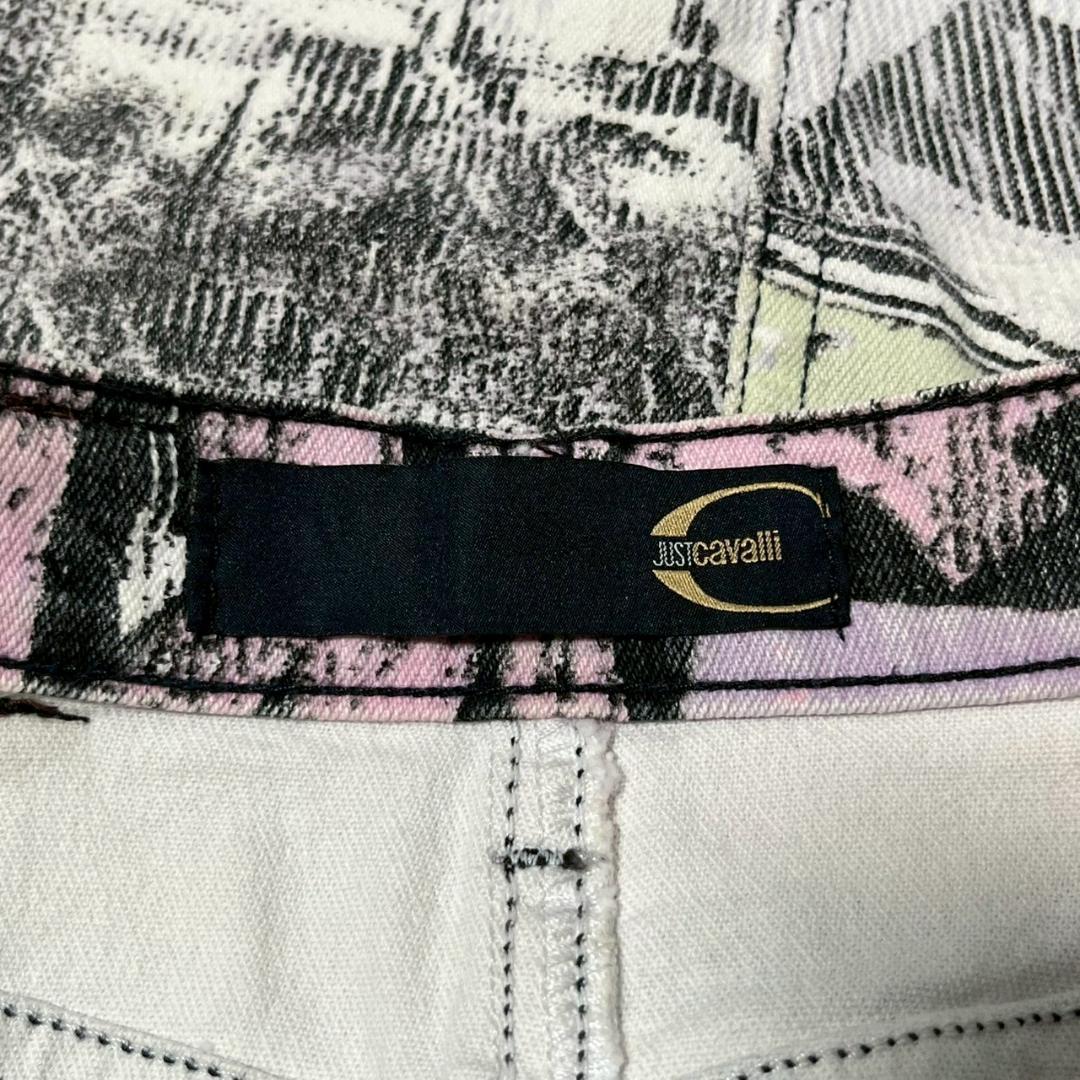 JUSTcavalli グラフィックデザイン デニムスカート N1635 - メルカリ