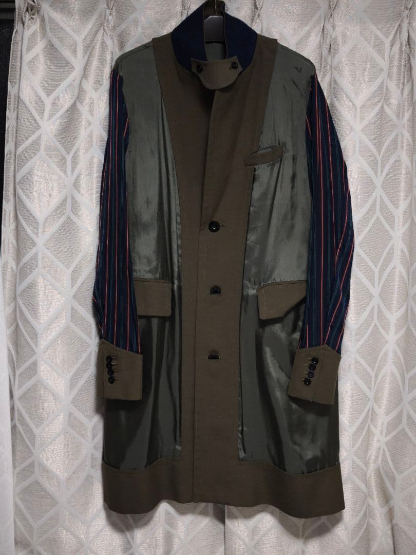 sacai コート 21-02455M sacai(サカイ) 21SS Suiting Coatスイッチング 切替 コート 21-02455M