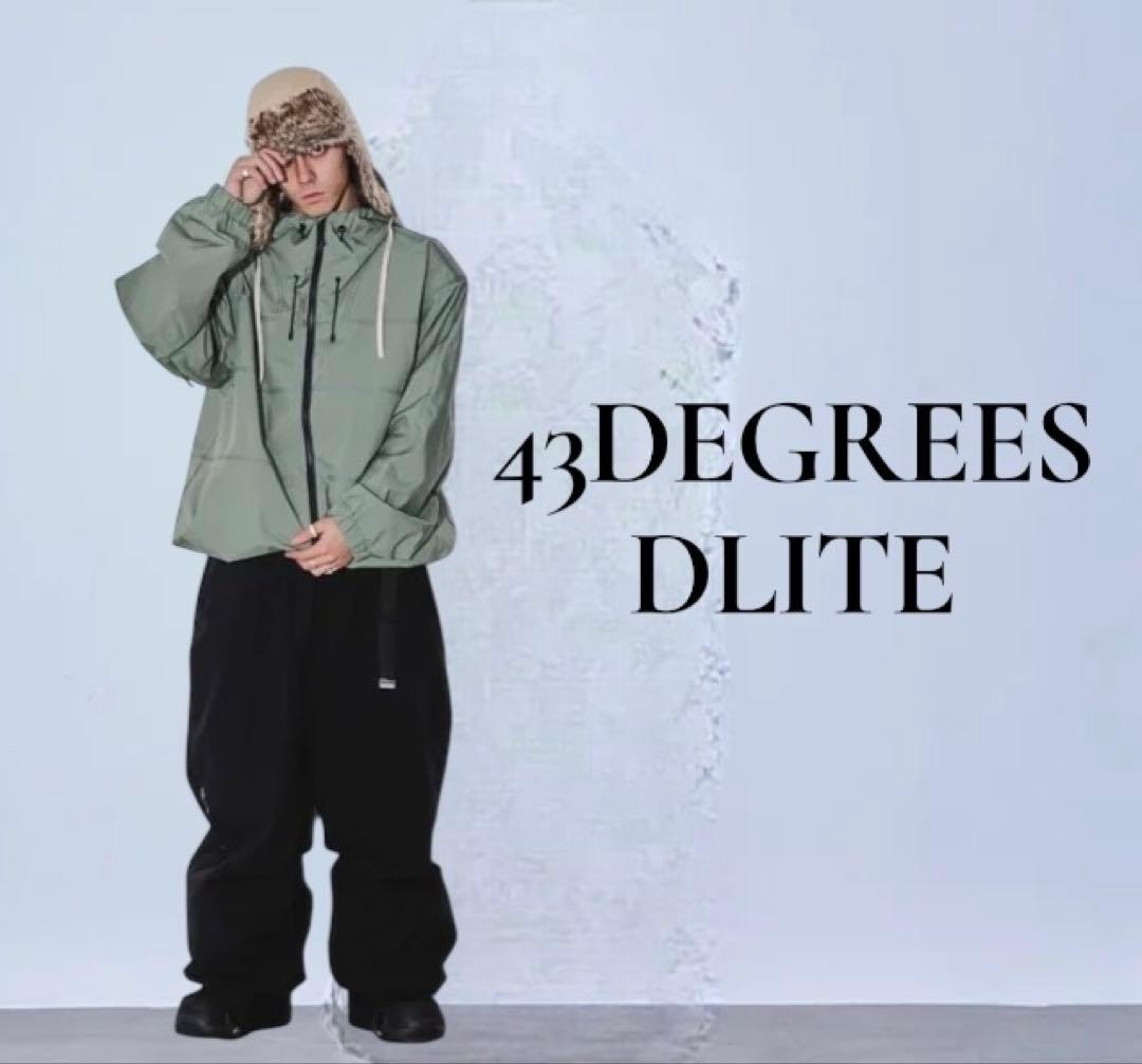 43 DEGREES DLITE ワイド ジョガー スノーボードパンツ 43DEGREES スノーボードウェア メンズ ワイド パンツ スノボウェア