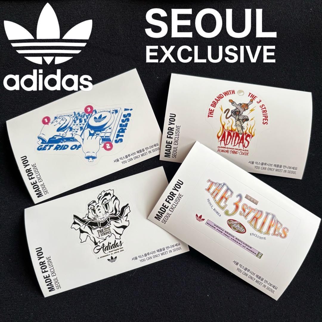 ノベルティ 韓国ソウル限定⭐️adidas originalsステッカー4種セット