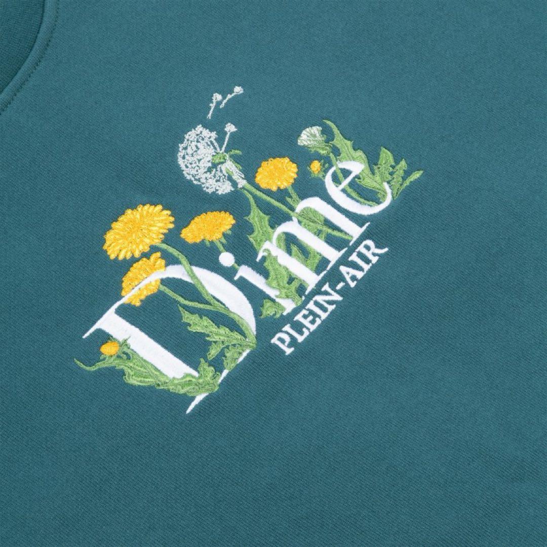 Dime 刺繍スウェット L teal