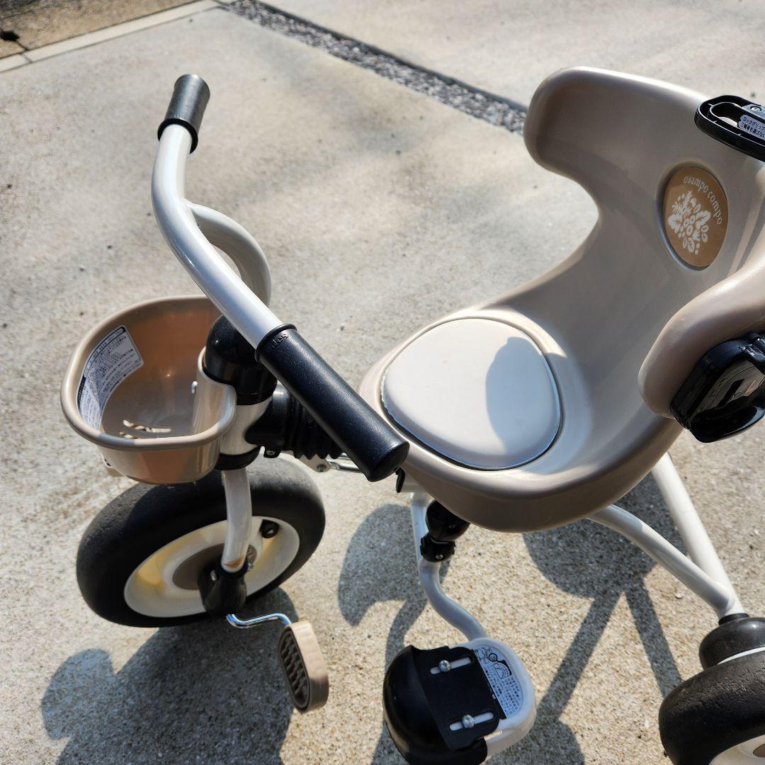 ides 折りたたみおさんぽコンポ 折りたたみ三輪車 ベージュ - メルカリ