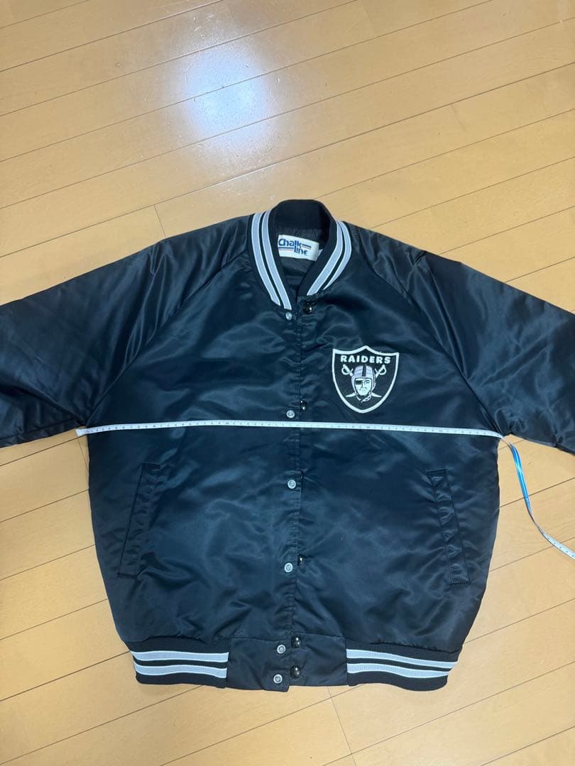 美品！90s ビンテージ✳︎チョークライン製 NFL レイダース スタジャン