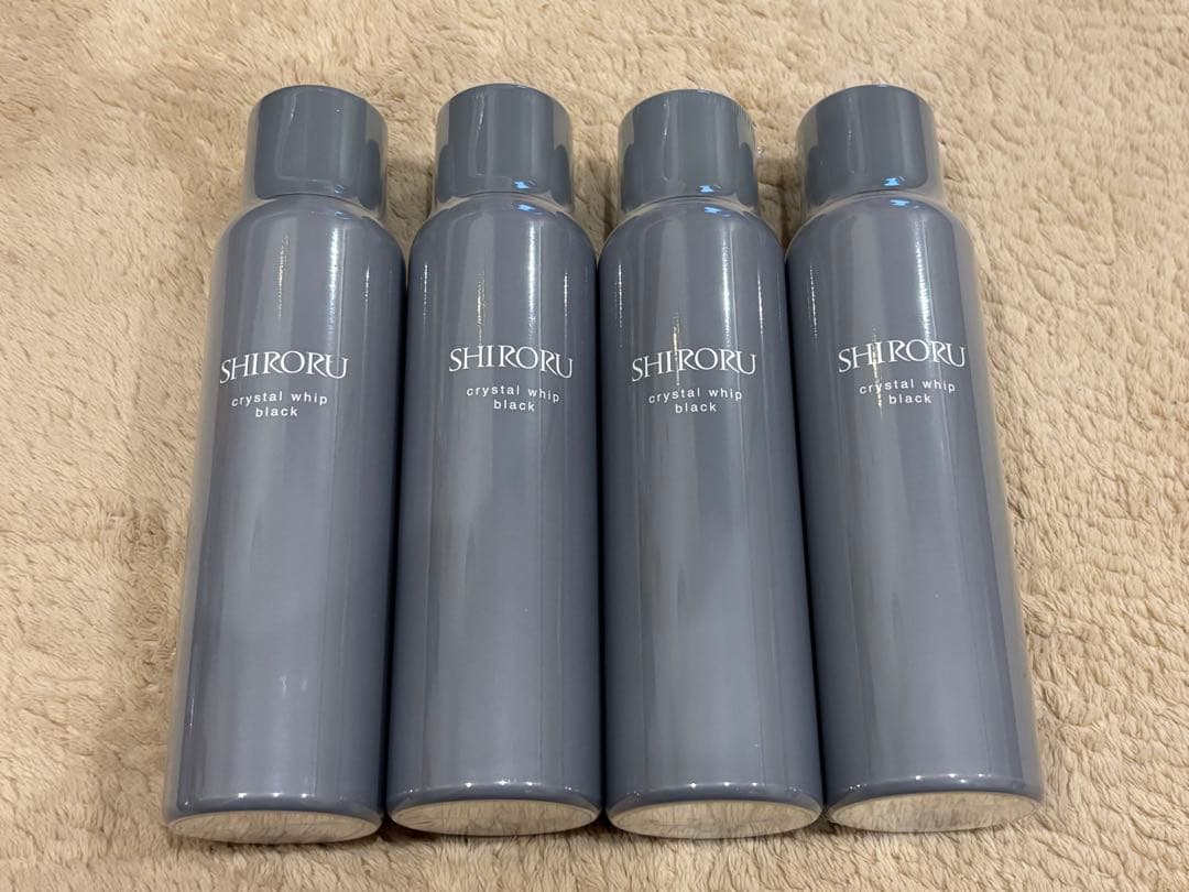 すまいる　SHIRORU クリスタルホイップブラック 120g 4本セット SHIRORU クリスタルホイップ ブラック 120g 4本セット クリスタル