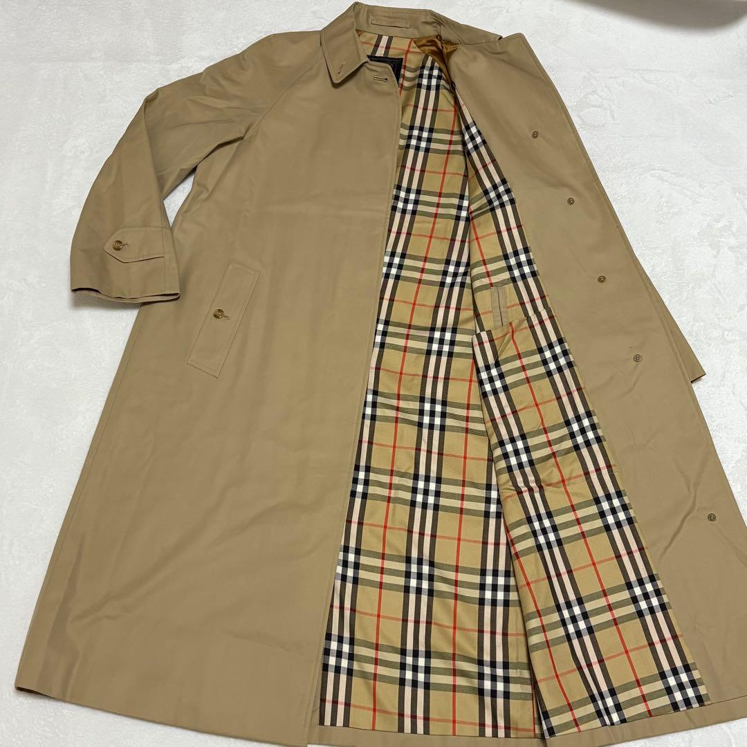 Burberry's ノバチェックベルト付き ステンカラーコート ベージュ