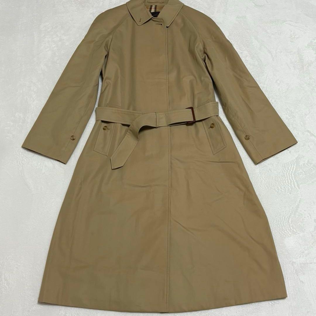 Burberry's ノバチェックベルト付き ステンカラーコート ベージュ