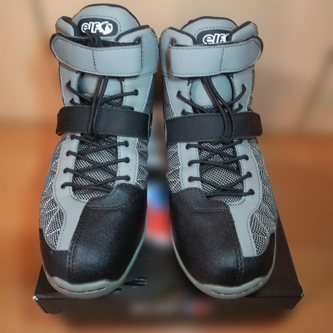 エルフ(ELF) バイクシューズ EXA11 グレー 28.0cm