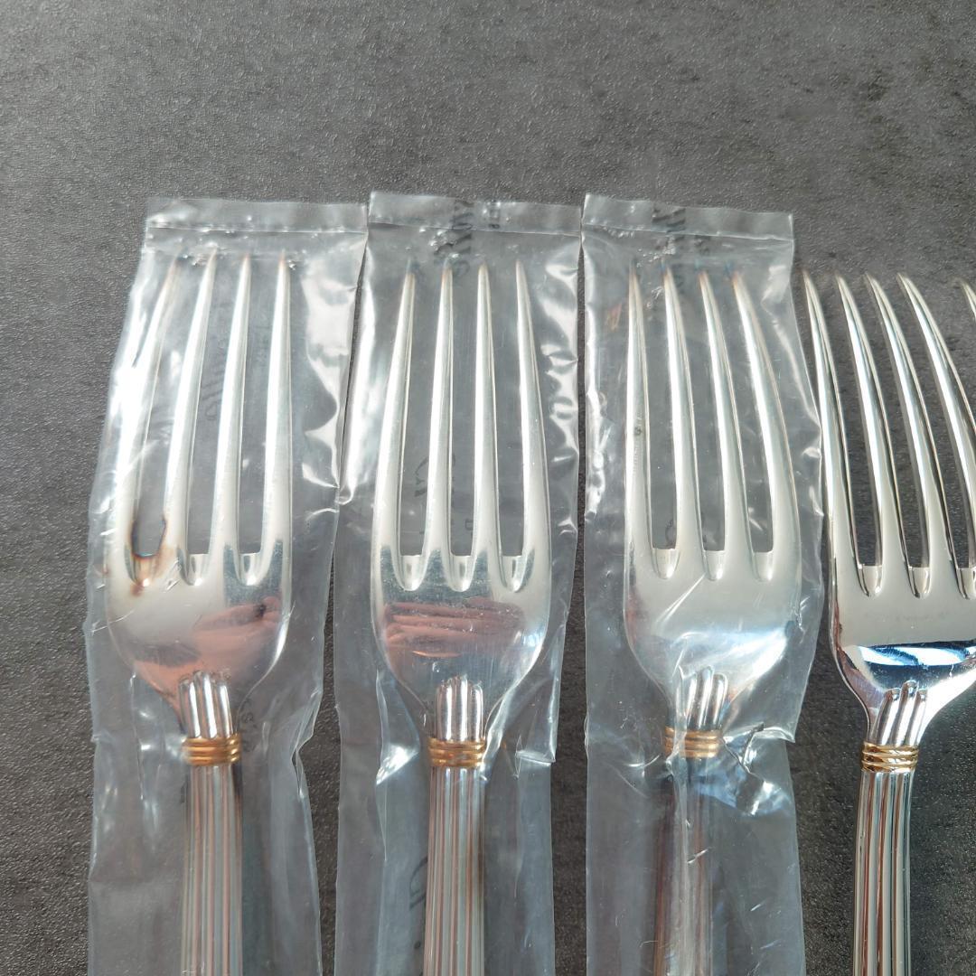 美品 クリストフル アリアゴールドリング テーブルフォーク 未開封含む