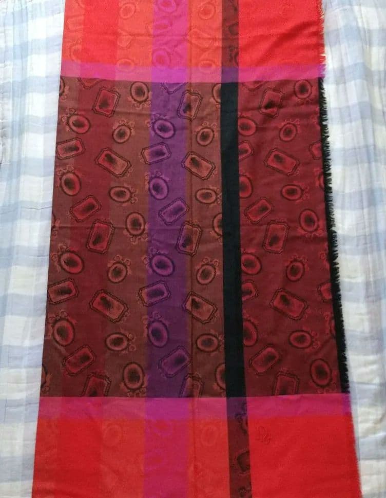 Dior 大判ショール ジャガード織り タグなし Christian Dior（ストール