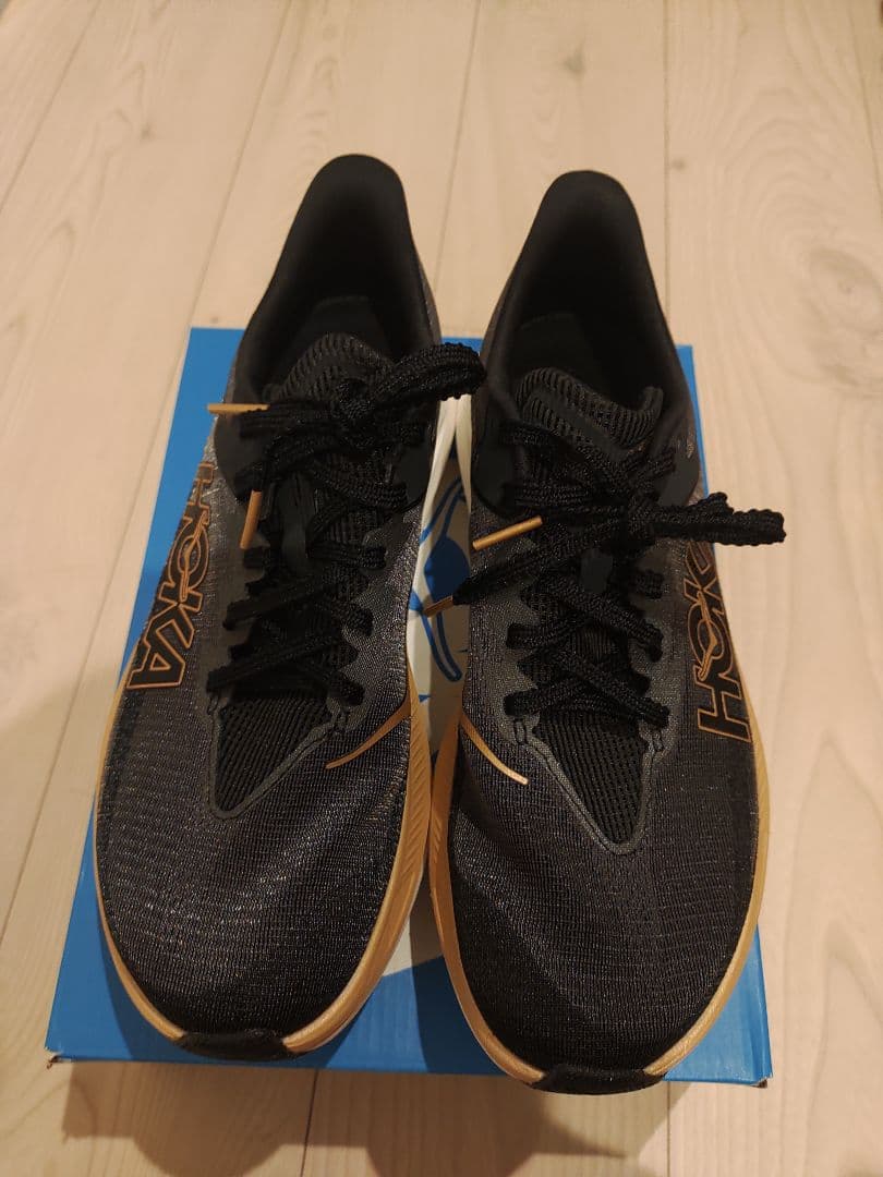 【走行10km】HOKA ROCKET X3 虎視眈々パック 25.0cm