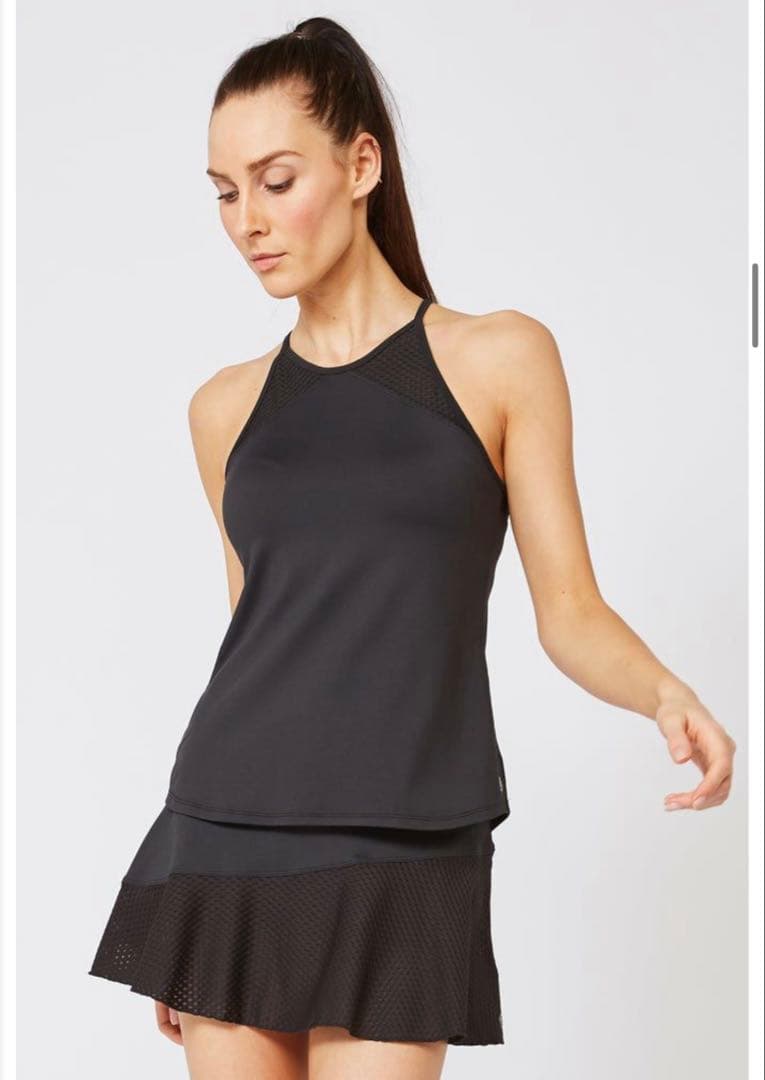 Lija リージャ ブラックフリルテニススカート lija リージャテニス用