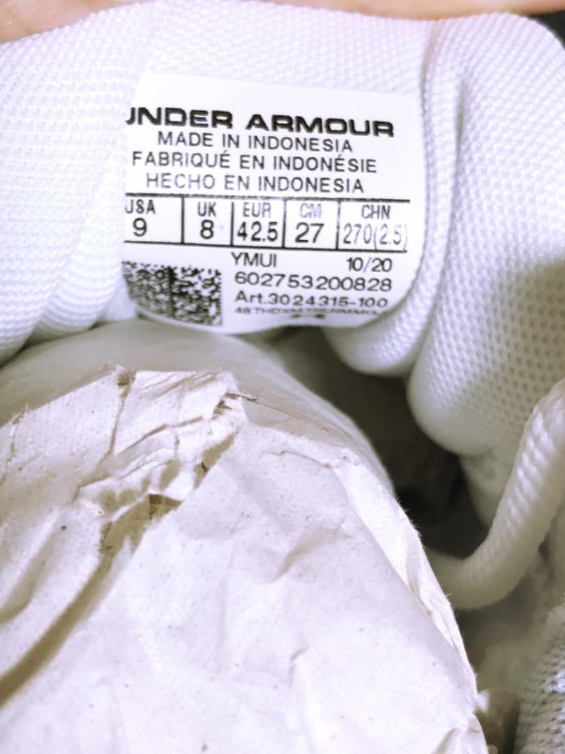 新品☆USA限定☆アンダーアーマー☆野球用ブライス・ハーパー6☆27cm