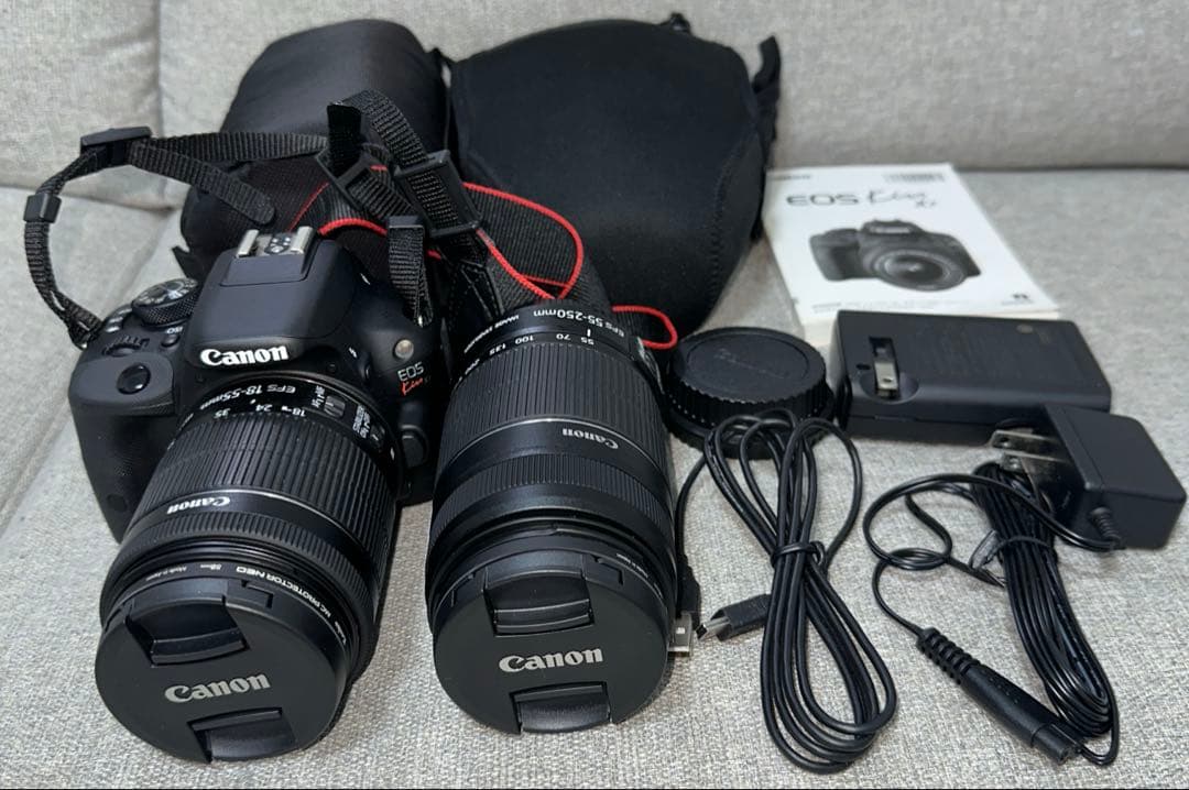 【極美品】Canon EOS Kiss X7 ダブルレンズセット Amazon | 【整備済み品】 Canon デジタル一眼レフカメラ EOS Kiss X7