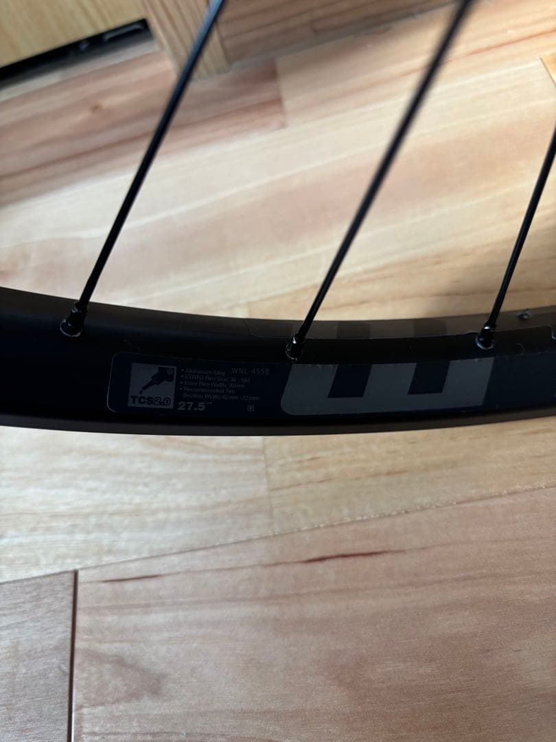 27.5インチ boost ホイール前後,DT Swiss370,WTB i30 フロント：DT