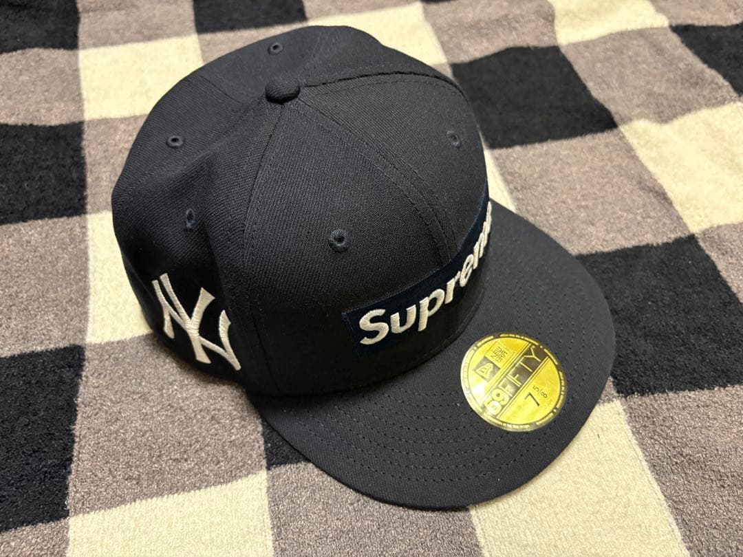 Supreme new era 59FIFTY 7 5/8 ネイビー 楽天市場】SUPREME 21aw NEW ERA Box Logo Cap New York Yankees