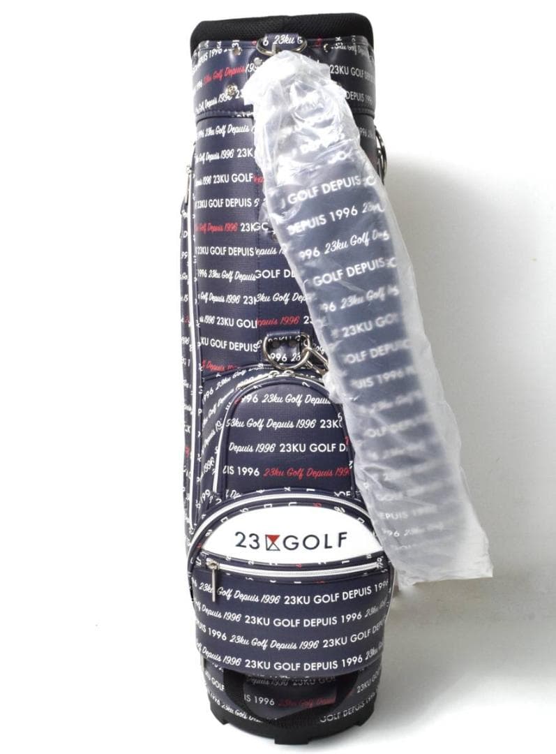 未使用 23区 GOLF ゴルフ ロゴ総柄 キャディバッグ 9型 ユニセックス